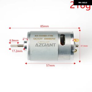 ベンツ W140 S300 S320 S400 S500 S600 ドア吸引 ポンプ モーター ドアロック ポンプ 制御 モーター 真空 PSE HC555HP-600060 12V 5700RPM - D shaft 1