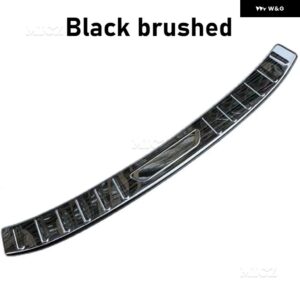 メルセデス ベンツ C クラス W205 C200L 260L 2015-2021 車用 ステンレス リア バンパー プロテクター トランク ドアプレート カバー トリム - D Outside