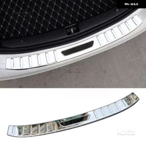 メルセデス ベンツ C クラス W205 C200L 260L 2015-2021 車用 ステンレス リア バンパー プロテクター トランク ドアプレート カバー トリム - C Outside