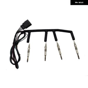 新型 VW ゴルフ ジェッタ MK4 02-03 1.9TDI ALH ディーゼル アウディ A3 SEAT AROSA グロープラグ 配線 ハーネス 付き 038971220C N10140105 - Full Set