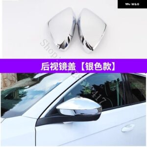 VW フォルクスワーゲン T-ROC 2018 2019~2022 ABS バックミラー 装飾 / バックミラー カバー トリム カーアクセサリー - silvery