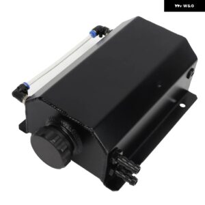 クーラント オーバーフロー タンク アルミ 合金 2L容量 汎用 ラジエーター リザーバー タンク ほとんど車 - black