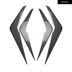 BMW X5 G05 LCI Mスポーツ 2023+ フロント バンパー フロントウィンドナイフスポイラー エアベント カスタム 外装 カー ステッカー - Carbon Look