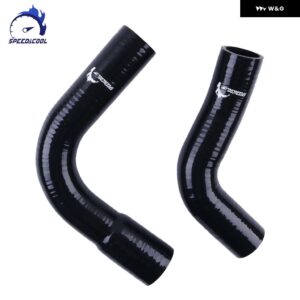 1972-1977 マツダ RX3 RX-3 ターボ シリコン ラジエーター クーラント パイプ チューブ ホース キット - black