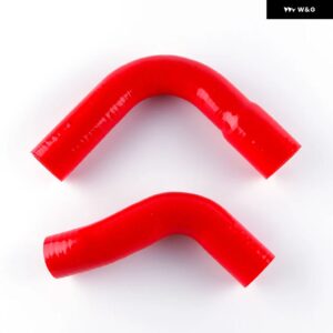 1972-1977 マツダ RX3 RX-3 ターボ シリコン ラジエーター クーラント パイプ チューブ ホース キット - Red