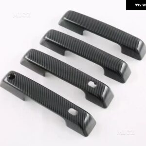フォード F150 2021 2022 アクセサリー カーボン カーサイド ドアハンドル カバー ドアハンドル プロテクター ステッカー トリム 外装 スタイリング - Carbon fiber color