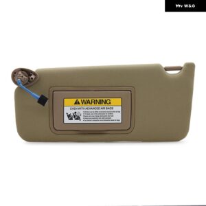 ベージュサンバイザー 左側 右側 運転席側 助手席側 車用サンバイザー シェード ホンダ アコード 2008 - 12 - Beige Left