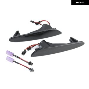 スモークレンズ アンバー キャンバス フルLEDストリップ フロントフェンダー サイド マーカーライト ベンツ W211 E クラス PRE-LCI 2003-2006 OEM# - Smoked Lens