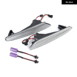 スモークレンズ アンバー キャンバス フルLEDストリップ フロントフェンダー サイド マーカーライト ベンツ W211 E クラス PRE-LCI 2003-2006 OEM# - Clear Lens