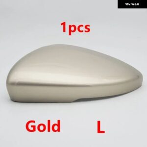 車用リバースバックミラー アセンブリ カバー /ウィンカー/ランプリアビューレンズ フレーム SAIC ROEWE I5 NEW MG5 2020 2021 - 1pcs gold cover L