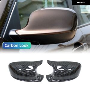 車サイドバックミラー カバー キャップ トリム BMW X3 F25 X1 E84 PRE-LCI 2010 - 13 ミラー カバー M スタイル - Carbon fiber pattern