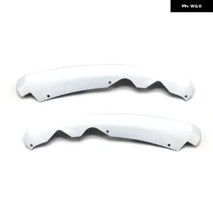 フォード モンデオ 2013 - 16 1ペア ABS 車フロント バンパー アンダー トリム モールディング スタイリング - Elegant White