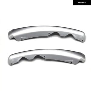 フォード モンデオ 2013 - 16 1ペア ABS 車フロント バンパー アンダー トリム モールディング スタイリング - Shining silver