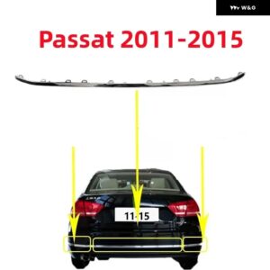 ABS リア バンパー トリム クローム トリム カーアクセサリー VW フォルクスワーゲン パサート セダン B7 2011 - 18 - Passat middle