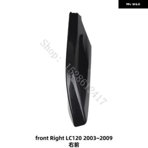 トヨタ プラド LC120 / LC150 2003 2004~2020 ルーフラックカバー シルバー ルーフバー ルーフレールエンドシェル 交換用 ラゲッジパックガード - front Right LC120
