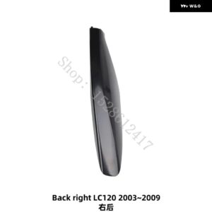 トヨタ プラド LC120 / LC150 2003 2004~2020 ルーフラックカバー シルバー ルーフバー ルーフレールエンドシェル 交換用 ラゲッジパックガード - Back right LC120