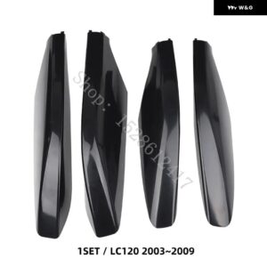トヨタ プラド LC120 / LC150 2003-2020 ルーフラックカバー シルバー ルーフバー ルーフレールエンドシェル 交換用 ラゲッジパックガード - 1set 4pcs LC120