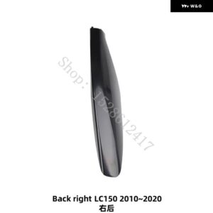 トヨタ プラド LC120 / LC150 2003-2020 ルーフラックカバー シルバー ルーフバー ルーフレールエンドシェル 交換用 ラゲッジパックガード - Back right LC150