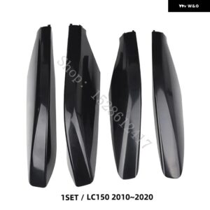 トヨタ プラド LC120 / LC150 2003-2020 ルーフラックカバー シルバー ルーフバー ルーフレールエンドシェル 交換用 ラゲッジパックガード - 1set 4pcs LC150