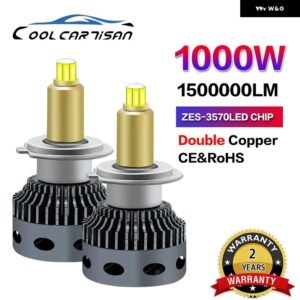 車用ハイパワー H11 360 1500000LM LED ヘッドライト 電球 1000W オートLEDプロジェクター CANBUS 12V 24V H7 H11 H1 9005 9006 車用ランプ