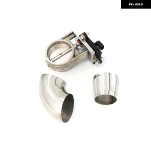 カーアクセサリー 電動排気 バルブ コントローラ ー ボックス +ワイヤレス+2 リモコン +ワイヤー ハーネス 排気キャットバックダウン パイプ HU-CUT001A-DZ - 63mm