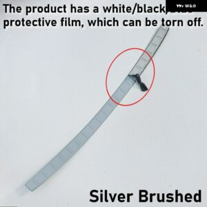 ボルボ XC60 2018 - 2025 カーアクセサリー カー スタイリング ステンレス リア バンパー プロテクター トランク リアガード トレッドプレート トリム - Silver Brushed 1PCS