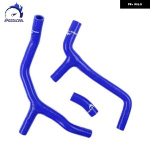 2009-2012 ホンダ CRF450R CRF 450 R 2010 2011 シリコン ラジエーター クーラント Y パイプ チューブ ホースキット - Blue