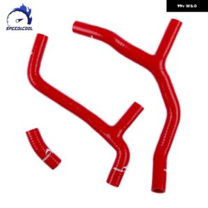 2009-2012 ホンダ CRF450R CRF 450 R 2010 2011 シリコン ラジエーター クーラント Y パイプ チューブ ホースキット - Red