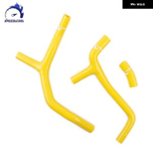 2009-2012 ホンダ CRF450R CRF 450 R 2010 2011 シリコン ラジエーター クーラント Y パイプ チューブ ホースキット - Yellow