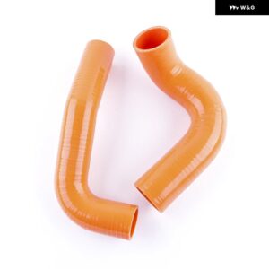 1955-1957 シボレー ベルエア 4.3L 4.6L V8 エンジン シリコン ラジエーター クーラント パイプ チューブ ホースキット - Orange
