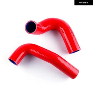 1955-1957 シボレー ベルエア 4.3L 4.6L V8 エンジン シリコン ラジエーター クーラント パイプ チューブ ホースキット - Red