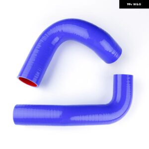 1955-1957 シボレー ベルエア 4.3L 4.6L V8 エンジン シリコン ラジエーター クーラント パイプ チューブ ホースキット - Blue