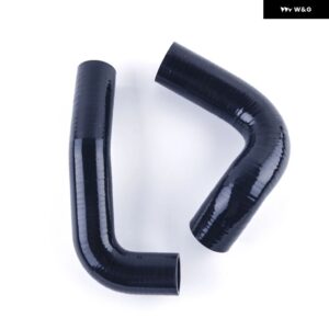 1955-1957 シボレー ベルエア 4.3L 4.6L V8 エンジン シリコン ラジエーター クーラント パイプ チューブ ホースキット - black