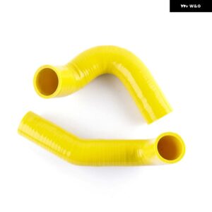 1955-1957 シボレー ベルエア 4.3L 4.6L V8 エンジン シリコン ラジエーター クーラント パイプ チューブ ホースキット - Yellow