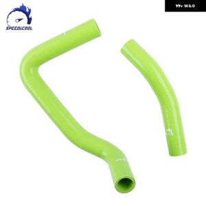 1983-1987 トヨタ カローラ AE86 レビン スプリンター シリコン ラジエーター クーラント チューブ パイプ ホース キット - green toxic