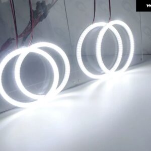 フォルクスワーゲン VW マルチバン T5 超高輝度 A/W スイッチバック デイライト ウィンカー SMD LED エンジェルアイキット ハローリング - White Only