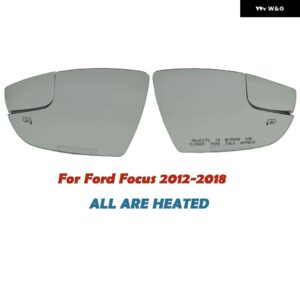 左右2個 ヒーター付き/ヒーターなし ウィング リアビューミラー ガラス フォード フォーカス 2012-2018 CM5Z17K707F CM5Z17K707E CM5Z17K707H - Pair Heated