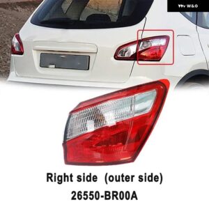 テールライト リア ブレーキライト ウィンカーライト フォグランプ テールランプ 日産 キャシュカイ 2008-2015 EU バージョン 26550-BR00A - Right Outer