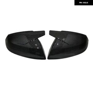 アウディ Q5 SQ5 8R 2016-2021 Q7 4L フェイスリフト 2016-2021 サイドウィング リアビュー バックミラー カバー ケースキャップ レーンアシストなし - Carbon fiber pattern