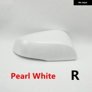 自動リバースバックミラー カバー ベースシェル ウィンカーライト ガラスレンズ フレーム ロアキャップ トヨタ シエナ2021 - 23 - A pearl white right