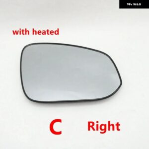 自動リバースバックミラー カバー ベースシェル ウィンカーライト ガラスレンズ フレーム ロアキャップ トヨタ シエナ2021 - 23 - C Lens right