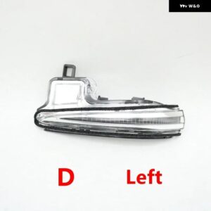 自動リバースバックミラー カバー ベースシェル ウィンカーライト ガラスレンズ フレーム ロアキャップ トヨタ シエナ2021 - 23 - D Light left