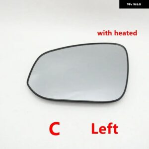 自動リバースバックミラー カバー ベースシェル ウィンカーライト ガラスレンズ フレーム ロアキャップ トヨタ シエナ2021 - 23 - C Lens left