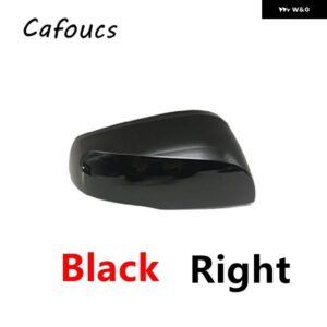 自動リバースバックミラー カバー ベースシェル ウィンカーライト ガラスレンズ フレーム ロアキャップ トヨタ シエナ2021 - 23 - A black right