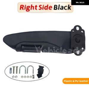 汎用 カーシート アームレスト 左右シート アームレスト サポート トラック トレーラーキャラバンレザーカー スタイリング パーツ - Right Side Black