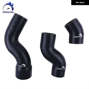 1999-2004 ランドローバー ディスカバリー 2 TD5 ターボ インタークーラー パイプ シリコンホース - Matt Black