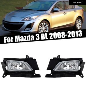 外装 アクセサリー マツダ 3 BL 2008-2013 オートフロント バンパー フォグランプ シグナルランプ カーライト アセンブリ BFF4-51-680 BFF4-51-690 - Only 1 Left