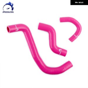 1992-2003年式 日産 マイクラ 2代目 マーチ ヴェリータ ダットサン マイクラ ボレロ SR K11 1.3L 車用 シリコン製 ラジエーター クーラント パイプ ホース - Pink