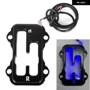 カワサキ KRX 1000 1000-4 ブラックアルマイト シフト ゲートキット LEDブルーバックライト - Blue