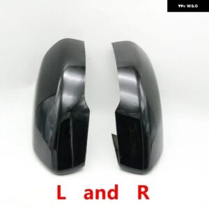 LR025171 LR025170 車用光沢ブラックバックミラー カバー シェルキャップ ハウジング ランドローバー レンジローバー イヴォーク 2011 2012 2013 - Black paint L and R